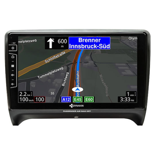 Dynavin Car Audio System for Audi TT (8J) / TT Jeep Compass 8J 2008-2014 (Bluetooth/USB/WiFi/GPS/Apple-Carplay/Android-Auto) with Touch Screen 9"