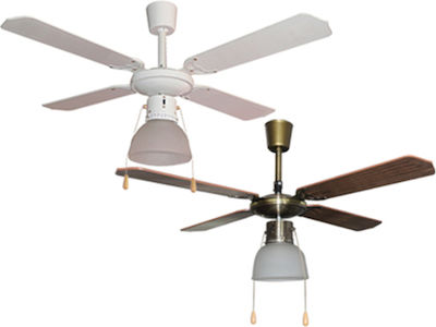 IQ Ceiling Fan 106cm with Light White