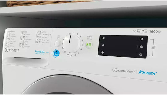 Indesit Πλυντήριο-Στεγνωτήριο Ρούχων 10kg/7kg Ατμού 1600 Στροφές
