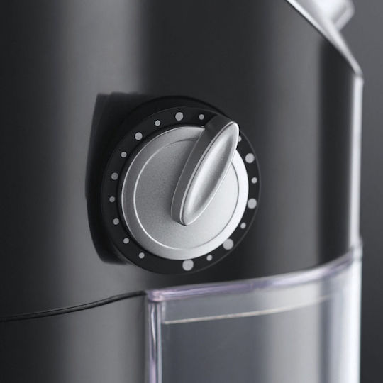 Russell Hobbs Classics Elektrischer Kaffeemühle 140W mit einer Kapazität von 100gr und 12 Mahlstufen Schwarz