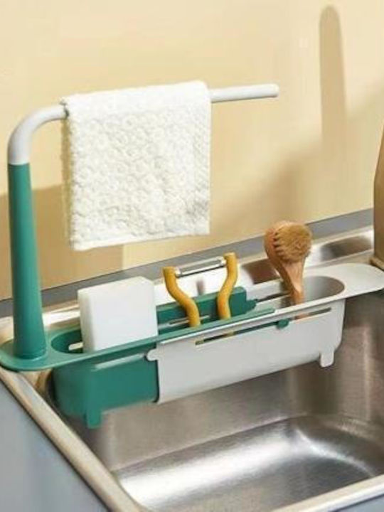 Kitchen Sink Organizer from Plastic in White Color 32x6x8.5cm