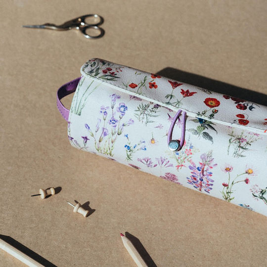 Grupo Erik Botanical Pencil Case Barrel Purple