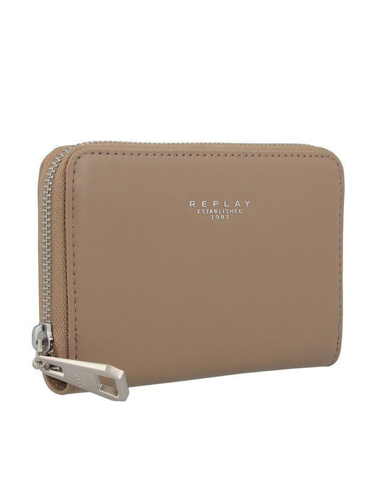 Groß Damen Geldbörse Klassisch Beige