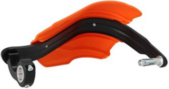 Acerbis Motorcycle Protective Hand Guards Endurance-X in Orange Colour