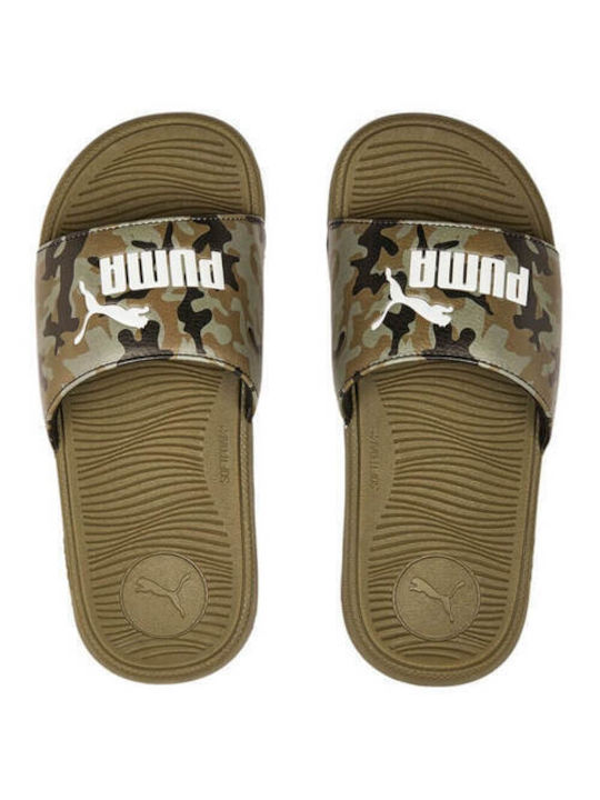 Puma Frauen Flip Flops in Khaki Farbe