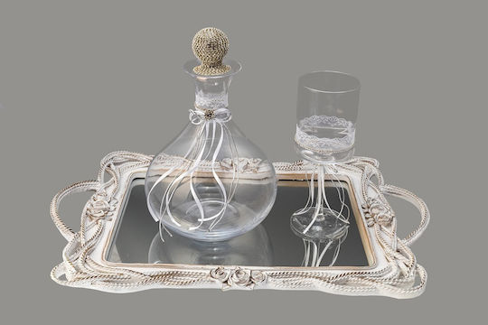 La Vista Wedding Tray made of Wood White 1pcs