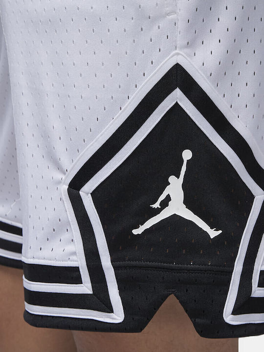 DIAMOND Αθλητική Ανδρική Βερμούδα Dri-Fit Σετ Λευκή