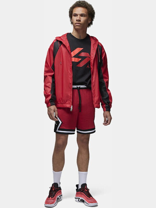 Diamond Αθλητική Ανδρική Βερμούδα Dri-Fit Κόκκινη
