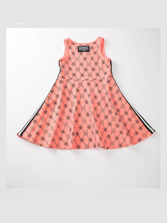 Sprint Kids Dress Sleeveless Coral