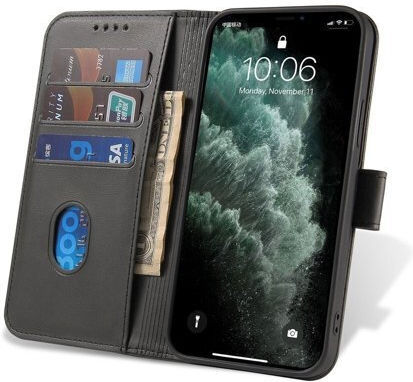 Hurtel Magnet Wallet Δερματίνης Black (TCL 30 / 30+ / 30 5G)