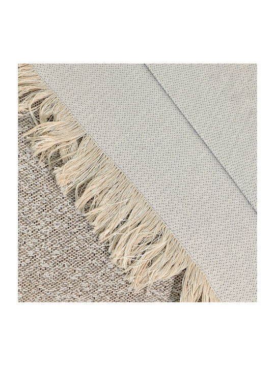 Lino Home Meliki Ριχτάρι Τριθέσιου Καναπέ Πλεκτό 180x300εκ. Beige