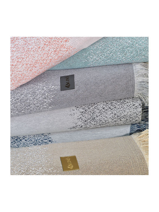 Lino Home Meliki Ριχτάρι Διθέσιου Καναπέ Πλεκτό 180x250εκ. Salmon 3000003583