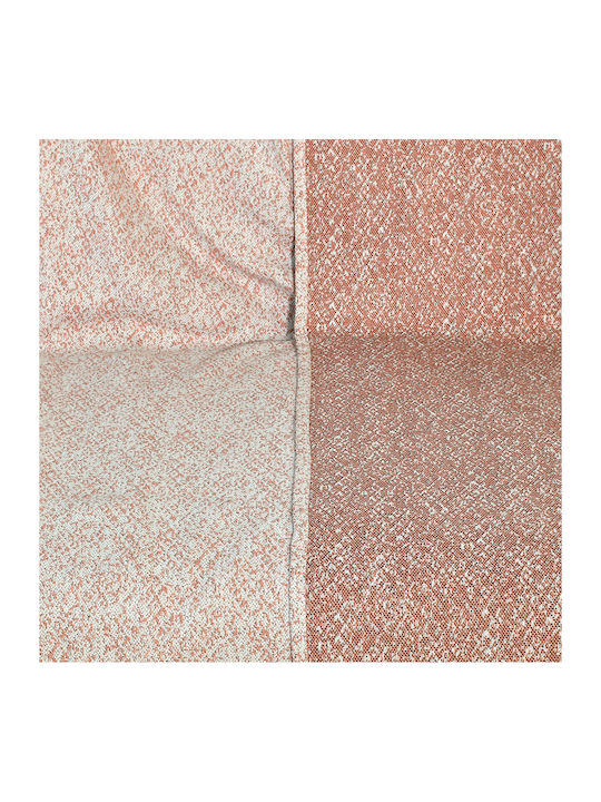 Lino Home Meliki Ριχτάρι Διθέσιου Καναπέ Πλεκτό 180x250εκ. Salmon 3000003583