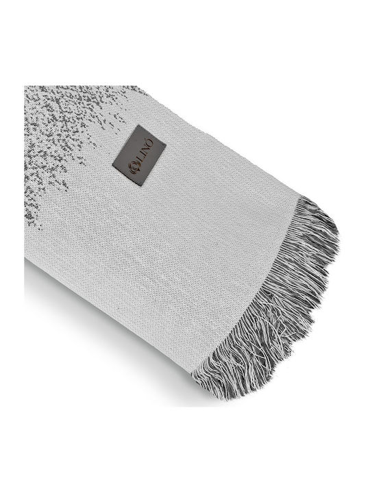 Lino Home Meliki Ριχτάρι Πολυθρόνας Πλεκτό 180x180εκ. D. Grey