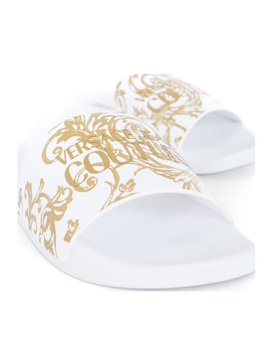 Versace Дамски Слайдове Златисти