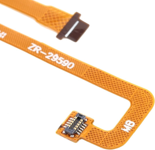 Kabel mit Fingerabdruck in Orange Farbe für Ehre spielen
