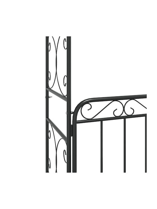 Metal Garden Arch in Black Colour 108x45x235cm