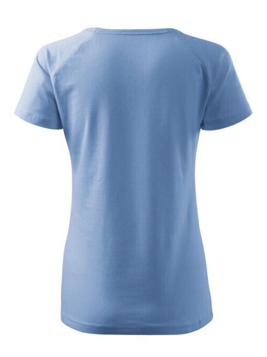 Malfini Γυναικείο Διαφημιστικό T-shirt Κοντομάνικο σε Μπλε Χρώμα