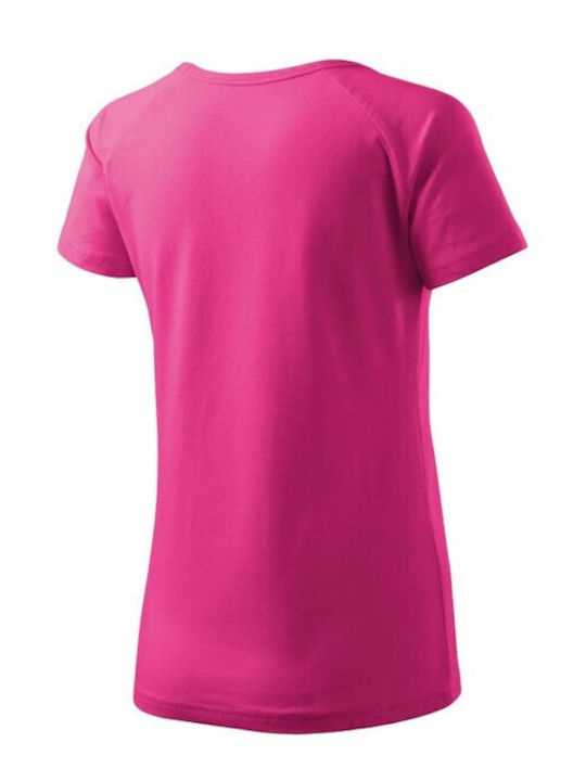 Malfini Γυναικείο Διαφημιστικό T-shirt Κοντομάνικο σε Μωβ Χρώμα