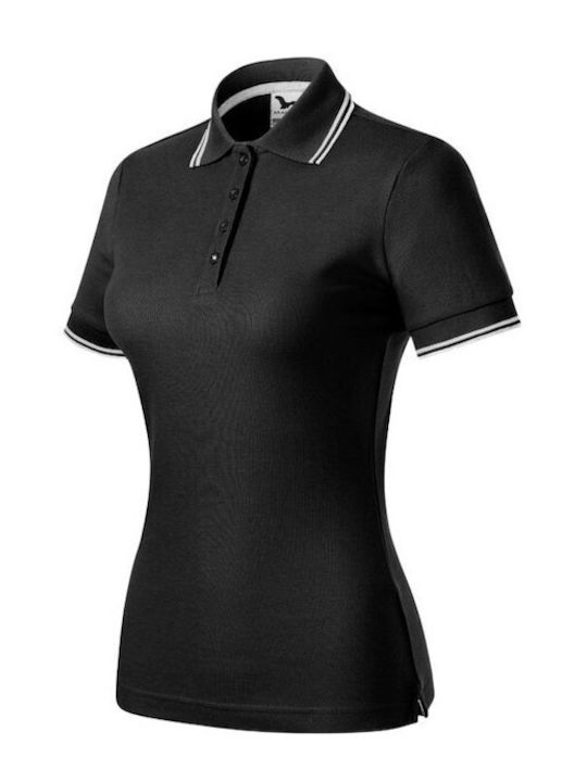 Malfini Women's Short Sleeve Promotional Blouse Black