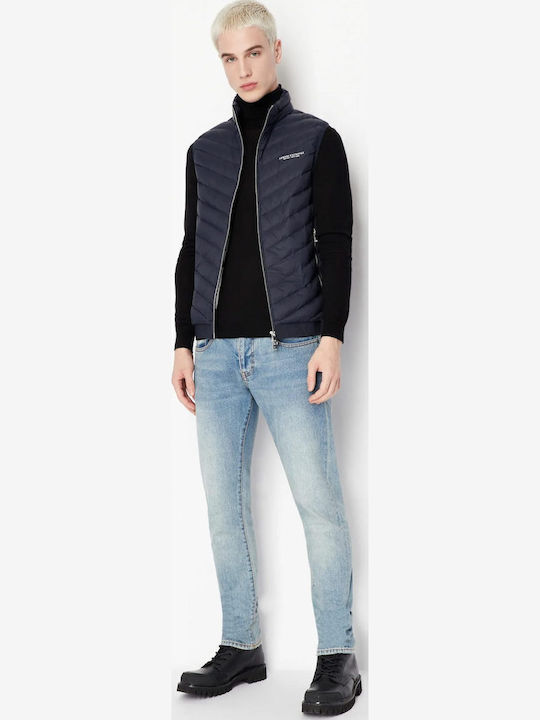 Sleeveless Winter Jacket Puffer Navy Blue