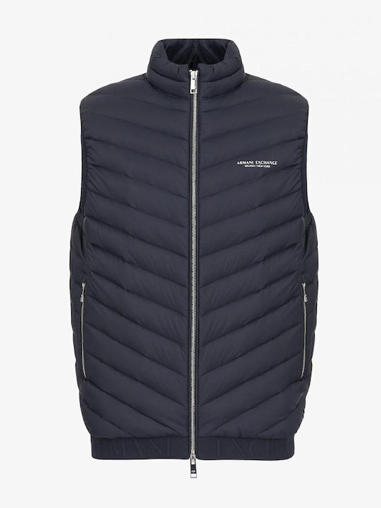 Sleeveless Winter Jacket Puffer Navy Blue