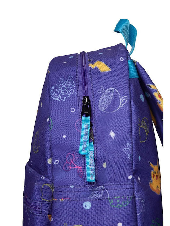 Difuzed Pokemon Colorful Pikachu School Bag Backpack Kindergarten Purple