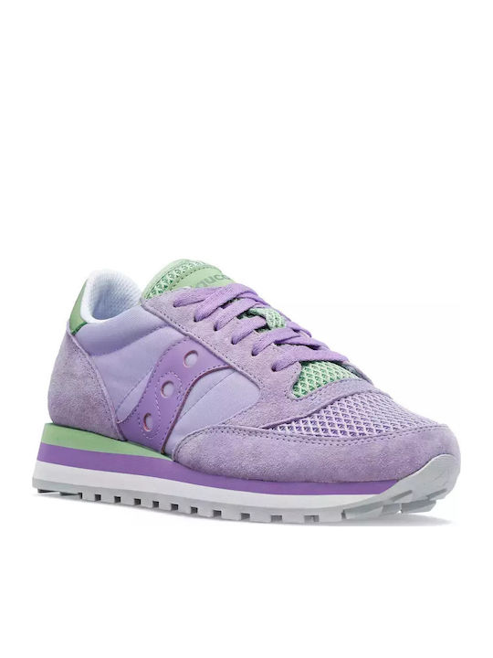 Originals Jazz Triple Damen Flatforms Sneakers Lila