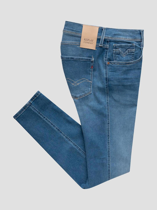 Hyperflex Men's Jeans Pants Elastic with Slim Fit Blue