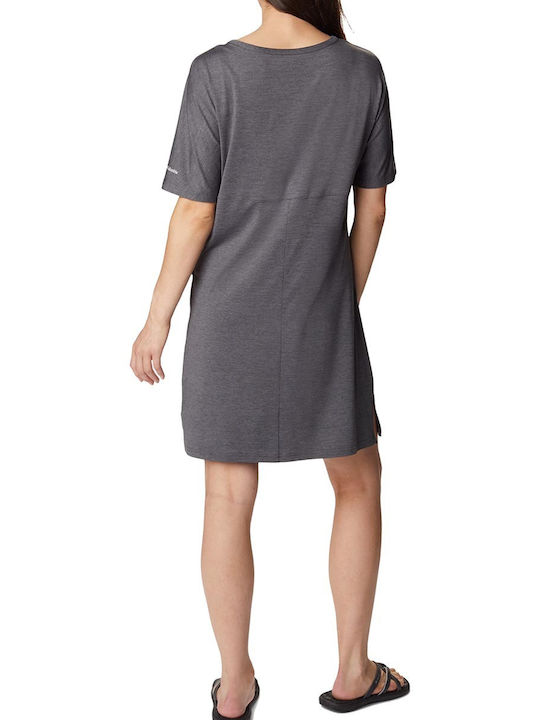 Columbia Sommer Mini T-Shirt Kleid Gray