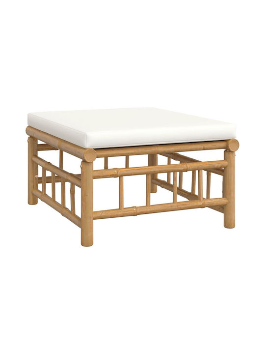 Garten- und Outdoor-Möbelsets 3 Stück Weiß mit Kissen