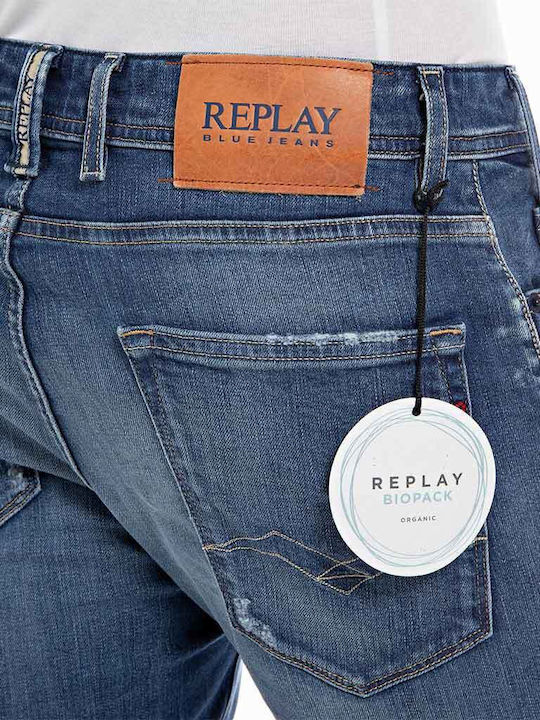 Herrenshorts Jeans Blau