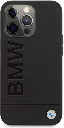 BMW Signature Logo Imprint Magsafe Back Cover Metallic Black (iPhone 14 Pro Max)