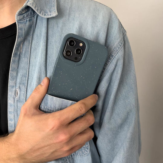 Hurtel Eco Back Cover Σιλικόνης Navy Μπλε (iPhone 14 Plus)