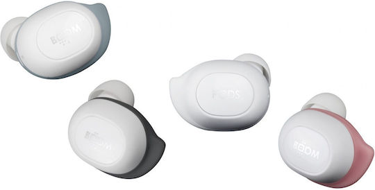 Boompods Boombuds GS Bluetooth Handsfree Căști cu Rezistență la Transpirație și Carcasă de Încărcare Alb