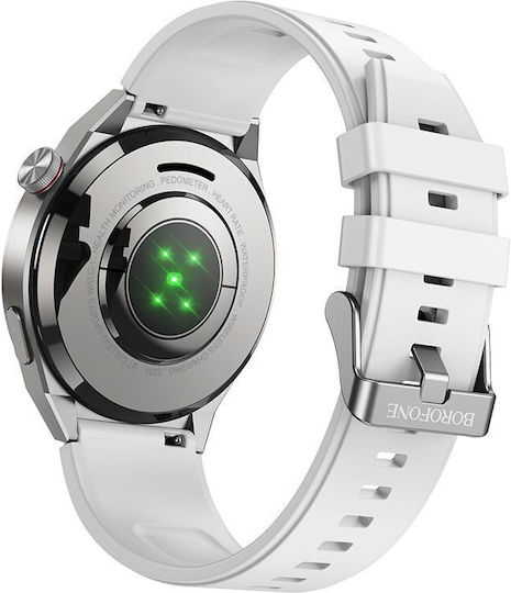 Borofone BD2 Smartwatch with Heart Rate Monitor (Silver)