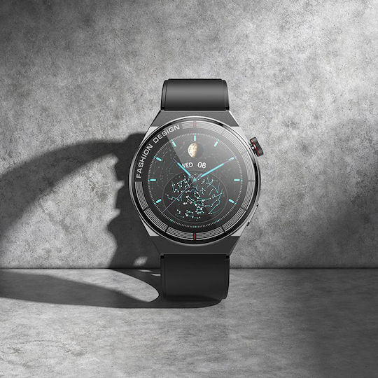 Borofone BD2 Smartwatch με Παλμογράφο (Μαύρο)
