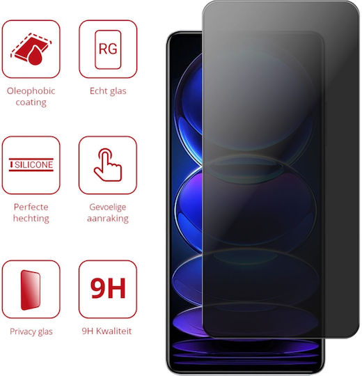 Rosso Privacy Full Face Tempered Glass Black (Redmi Note 12 Pro+) 113062