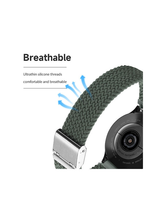 Dux Ducis Mixture II Λουράκι Υφασμάτινο Μαύρο (Samsung Galaxy Watch 4 / Huawei Watch GT 2 (42mm))