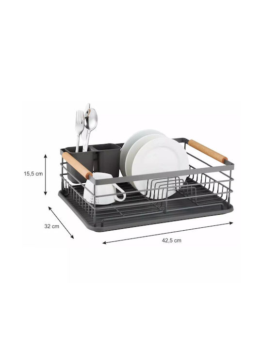 KING Hoff KH 1729 Metallic Gray Sink Strainer 42.5x32x15.5cm