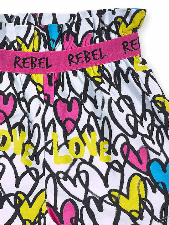 Kinder-Shorts/Bermudas Stoff Weiß