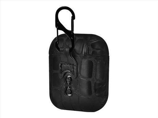 TerraTec Air Box Θήκη Πλαστική με Γάντζο Stone Black για Apple AirPods