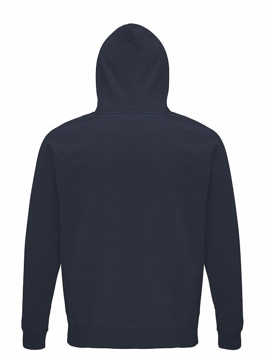 Hoodie Unisex Organic " CPU Heart " French Navy