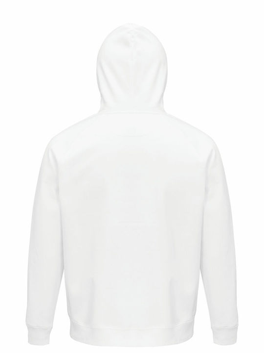 Hoodie Unisex Organic " CPU Heart " White