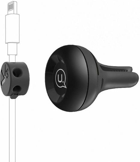 Usams 2in1 Fragrance & Magnetic Air Vent Cable Holder Βάση Κινητού Αυτοκινήτου με Μαγνήτη Μαύρη