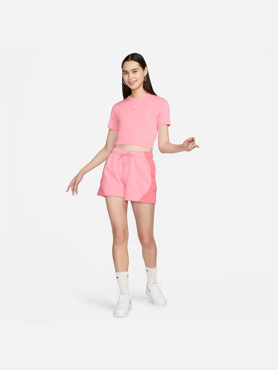 Sportswear Air Γυναικείο Ψηλόμεσο Αθλητικό Σορτς Ροζ