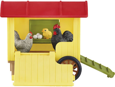 Schleich-S Miniature Toy Mobile Chicken Coop