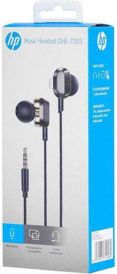 HP DHE-7003 In-ear Handsfree with 3.5mm Connector Black/Red