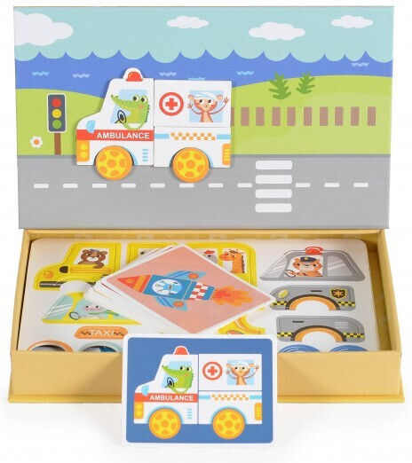 Tooky Toys Magnetic Construction Toy Transport Vehicles For Children 3+ Years