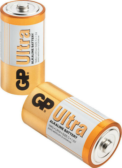 GP Batteries Ultra Алкални Батерии D 1.5V 2бр
